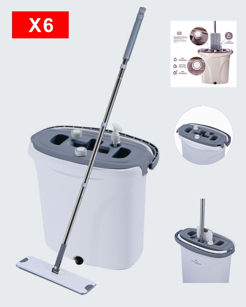 Mopx Dual Zone Dual Control Set ng Dirty Water Separation Mop Bucket