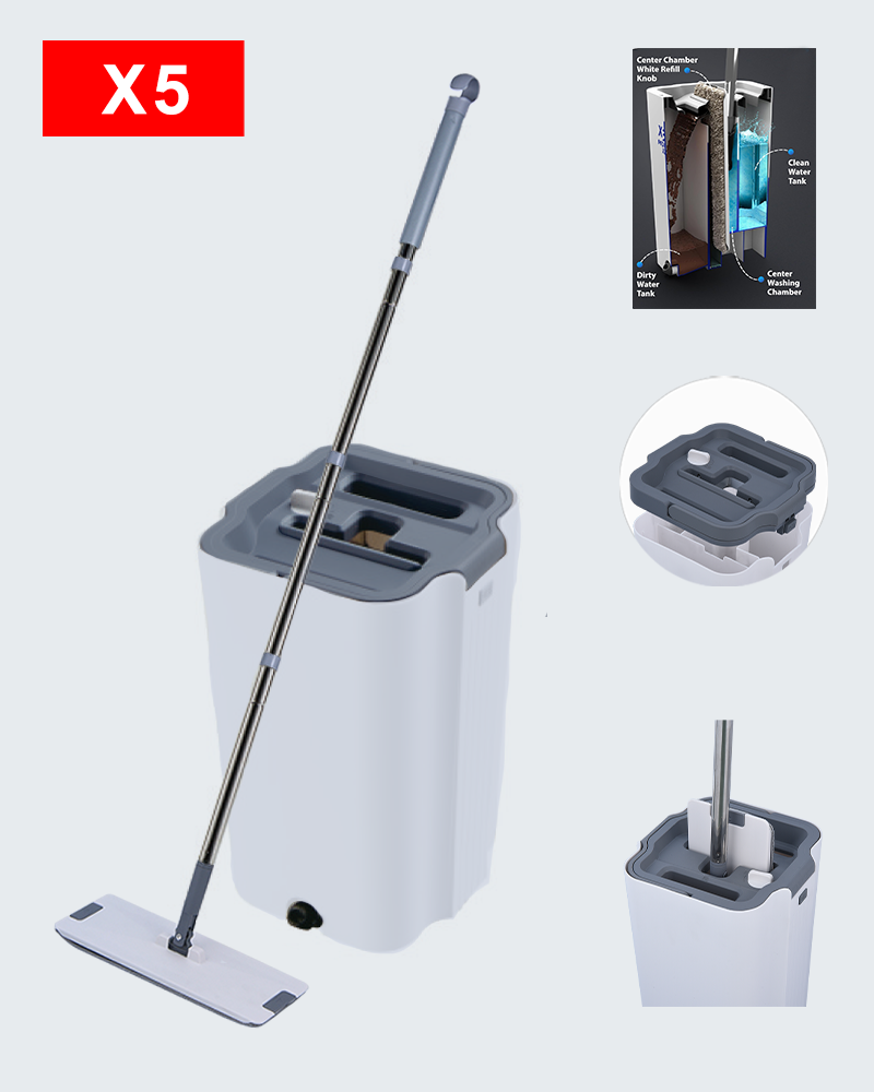 Professional Mopx Big Capacity Flat Mop Bucket Set