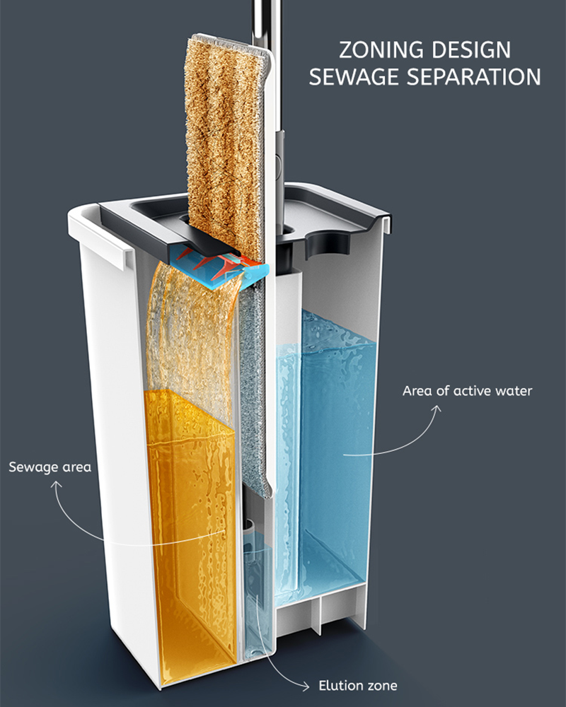 Malinis At Maruruming Water Separation Mop Bucket Set